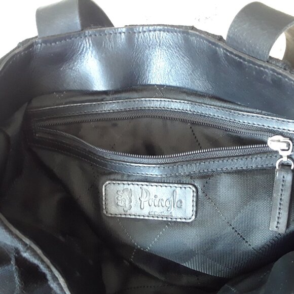 Pringle of Scotland Wool & Leather Shoulder Bag - Picture 12 of 14